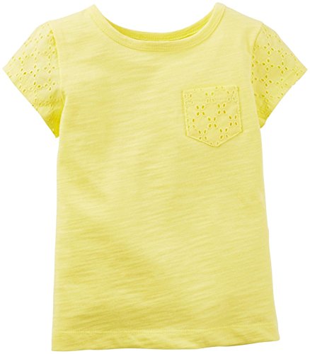 T-shirt bébé fille jaune 6 mois facile à enfiler pour le change