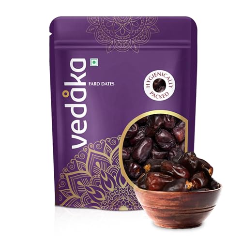 Image of Amazon Brand - Vedaka Fard Dates | 1 Kg | 500 g x Pack of 2 | Omani Khajoor /Khajur | Preservative-Free | Natural Sweetener | Hygienically Packed