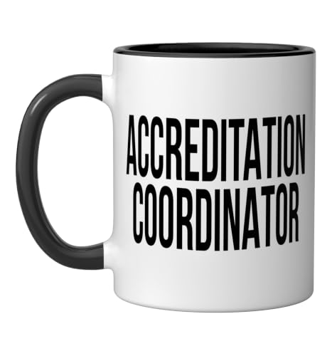 Accreditation Coordinator Appreciation Day For Work Week Ceramic Mug, Black/White