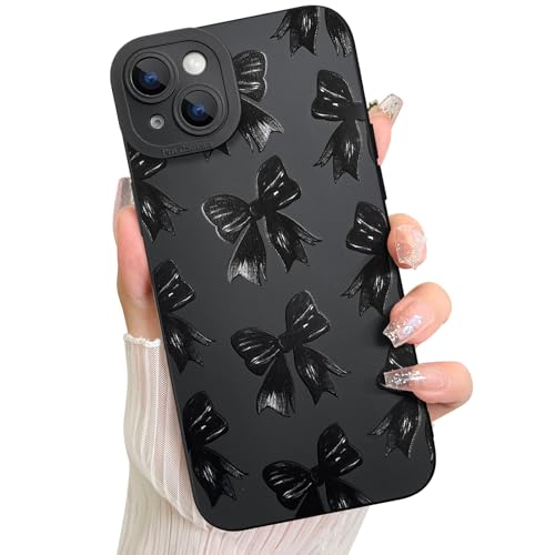 Coque iPhone 15 ruban noir LSL parfaite pour votre look esthétique chic