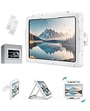 MoKo iPad Shower Holder Waterproof, 360° Rotatable Shower Tablet Holder for 11' iPad, Magnetic Tablet Mount for Fridge, Telescopic Arm, Anti-Fog Touch Screen, 3 Placement Modes, for Bathroom Kitchen