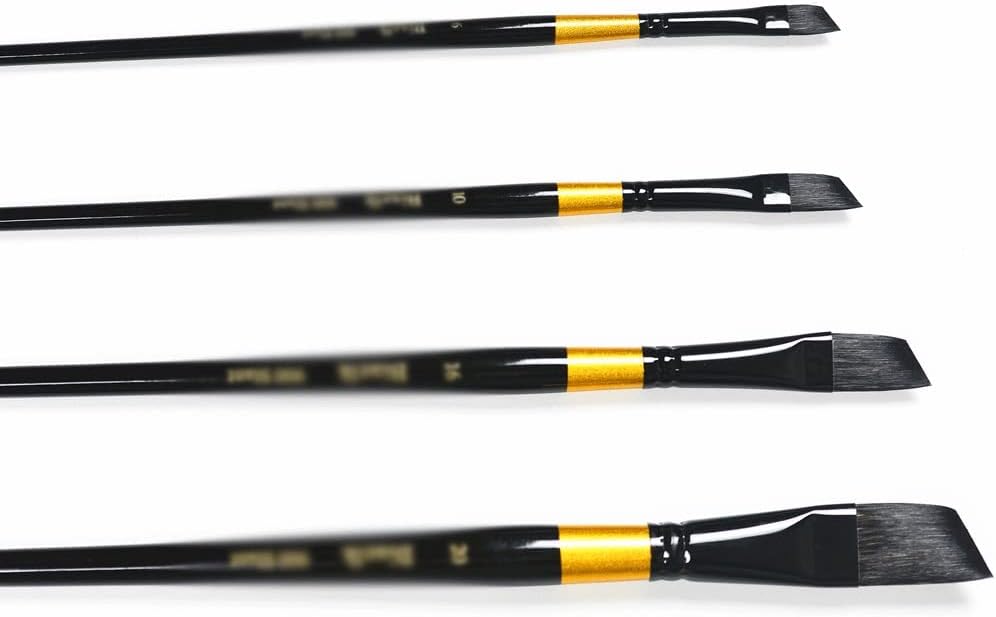 1 Set of Hair Wood Handle Art Supplies Watercolor Brushes