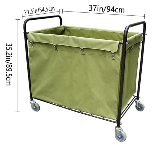 Chariot à linge professionnel en acier renforcé pour hébergement