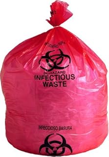 Biohazard Bags HD Red Infectious Waste Liners 0.5 Mil 31