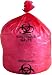 44 Gallon Red Infectious Waste Bag/Biohazard Bags 1.5 mil 37
