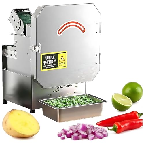 Cortador Vegetal eléctrico 200W Espesor Ajustable 1.5-35mm Procesador de Alimentos de Acero Inoxidable Rebanadora para Restaurante Cocina Uso Comercial Preparación rápida de la Comida