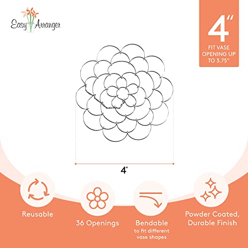 Easy Arrangers 4 Inch Metal Flower Floral Arrangement Flower Vase Insert #TOP1