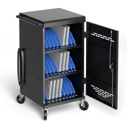 Charging Station for Chromebook iPad Laptop with Cable Management