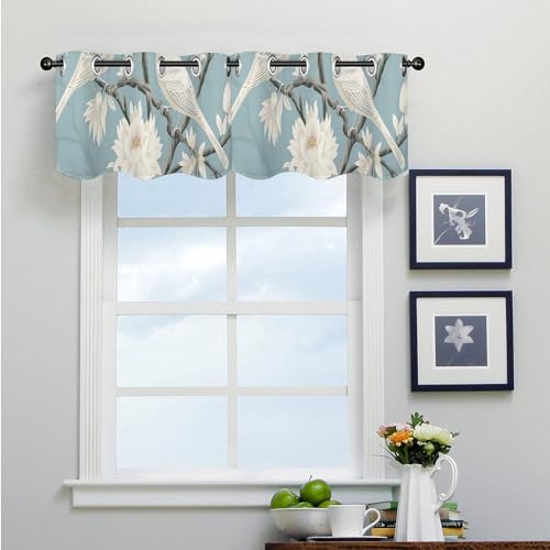 Cortinas con cenefas chinas Chenonceau para ventanas de salón y cocina 4