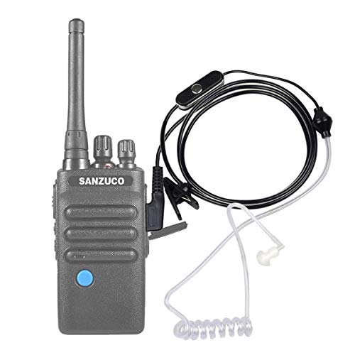 Two-Way Radios Earpiece, SANZUCO 3.5mm 2 Pin Covert Air Acoustic Tube Radio Headset with PTT & Mic for Walkie-Talkies, Compatible with Baofeng, WOUXUN, Kenwood, Retevis, Radios Earphone (2 Black) - Thumbnail 4