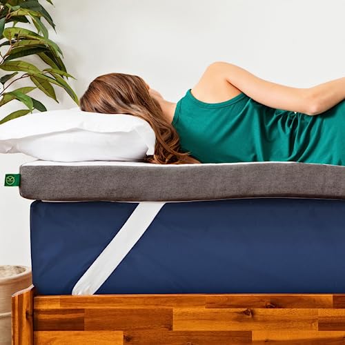Sleepyhead 3-Inch Twin Mattress Topper - Copper-Infused Memory Foam Topper With Washable Cover - College Dorm Room Essential (Twin, 3'' Copper Topper) #TOP4