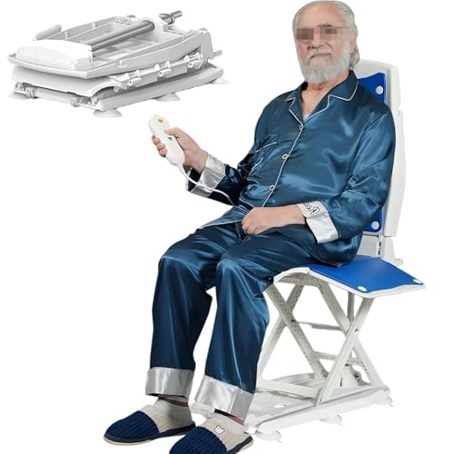 Sollevatore Portatile Per Pavimento E Vasca Da Bagno,Sedia Da Bagno Per Anziani O Disabili,Sollevatore Per Vasca Da Bagno,Sedia Da Bagno Per Anziani,Portata Massima 140 Kg blue,63.5*40.6*50cm
