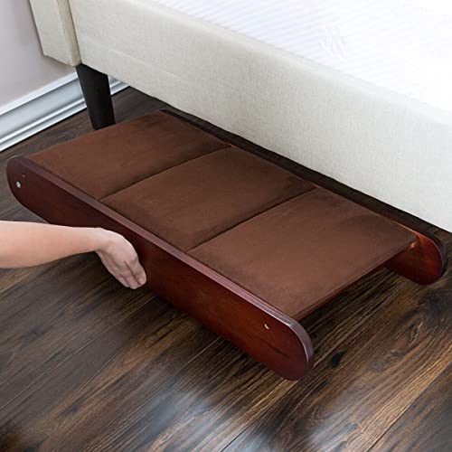 Dog Ramp Foldable Wooden Ramp for Pets Under 80lbs to Get on High