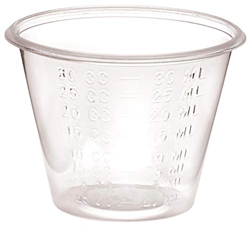 Grab Lip 1 Oz Medicine Cups With Embossed Measurements (100 Cups) #TOP1