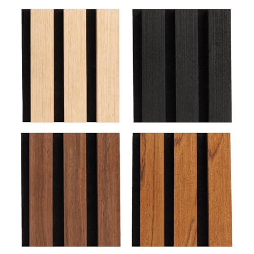 WEAUUP Wood Slat Wall Panel 4 Color Samples