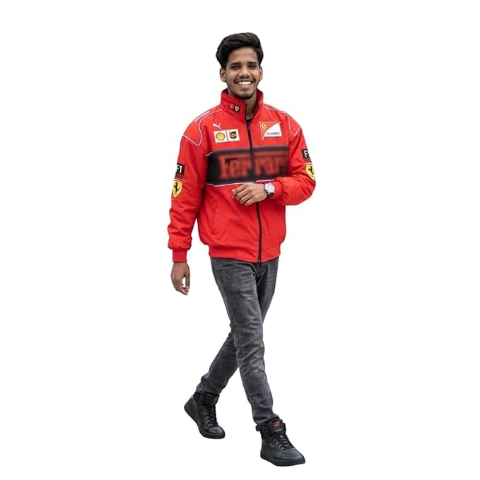 Buy DROBE FF1- Motorsport Streetwear Zipper Bomber Biker Jacket