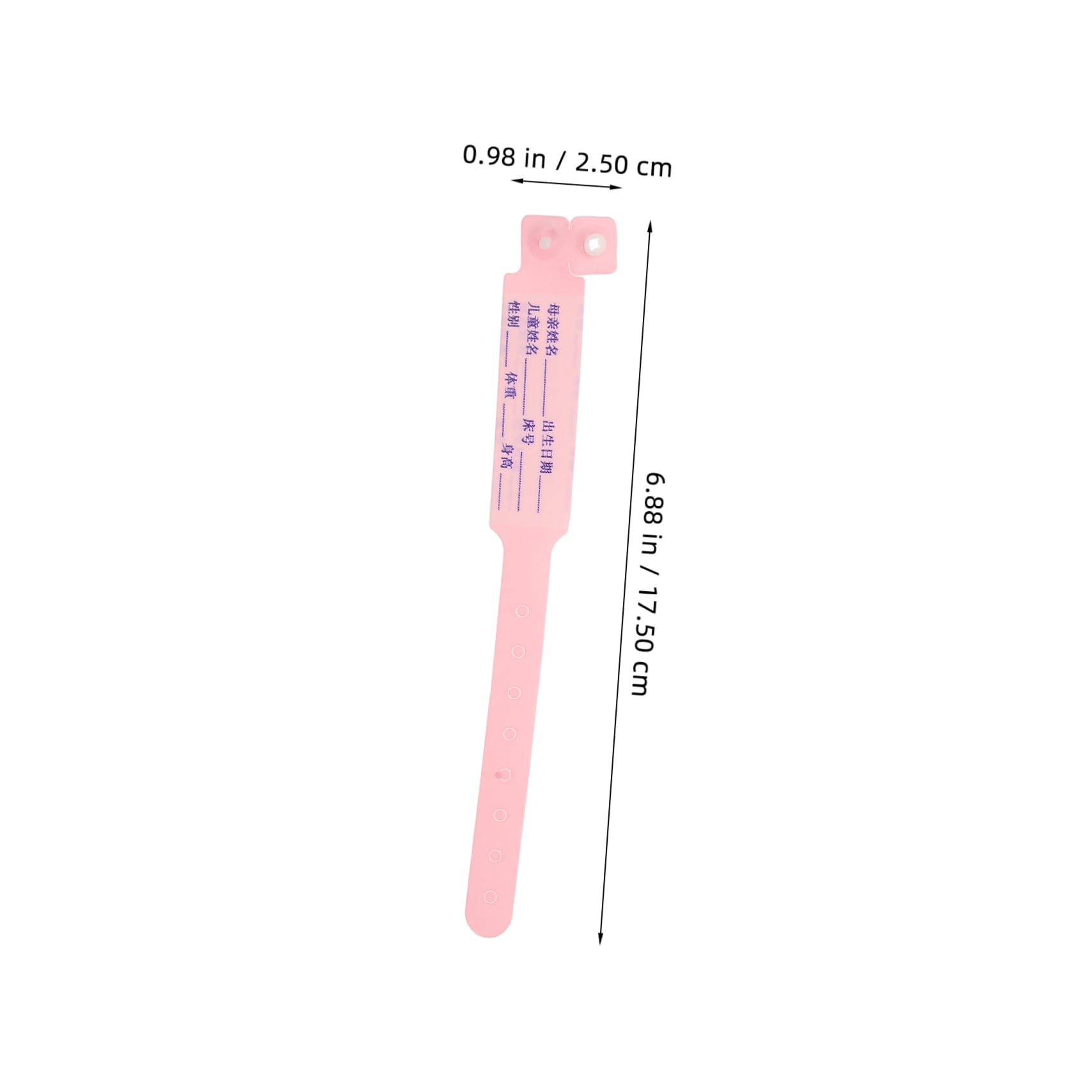 NUOBESTY 5 Set Nastro Identificativo Del Bambino Fornitura Ospedaliera Fascia Medica Informazioni Sull'identità Banda Identificativa Del Paziente Polsino Carta Sintetica in Pp 100 Pezzi * 5