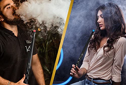 ADMY Shisha Schlauch mit Mundstück, Inkl. 150cm Soft-Touch Silikonschlauch & Matt Schwarz Mundstück & Knickschutzfeder… – Bild 7