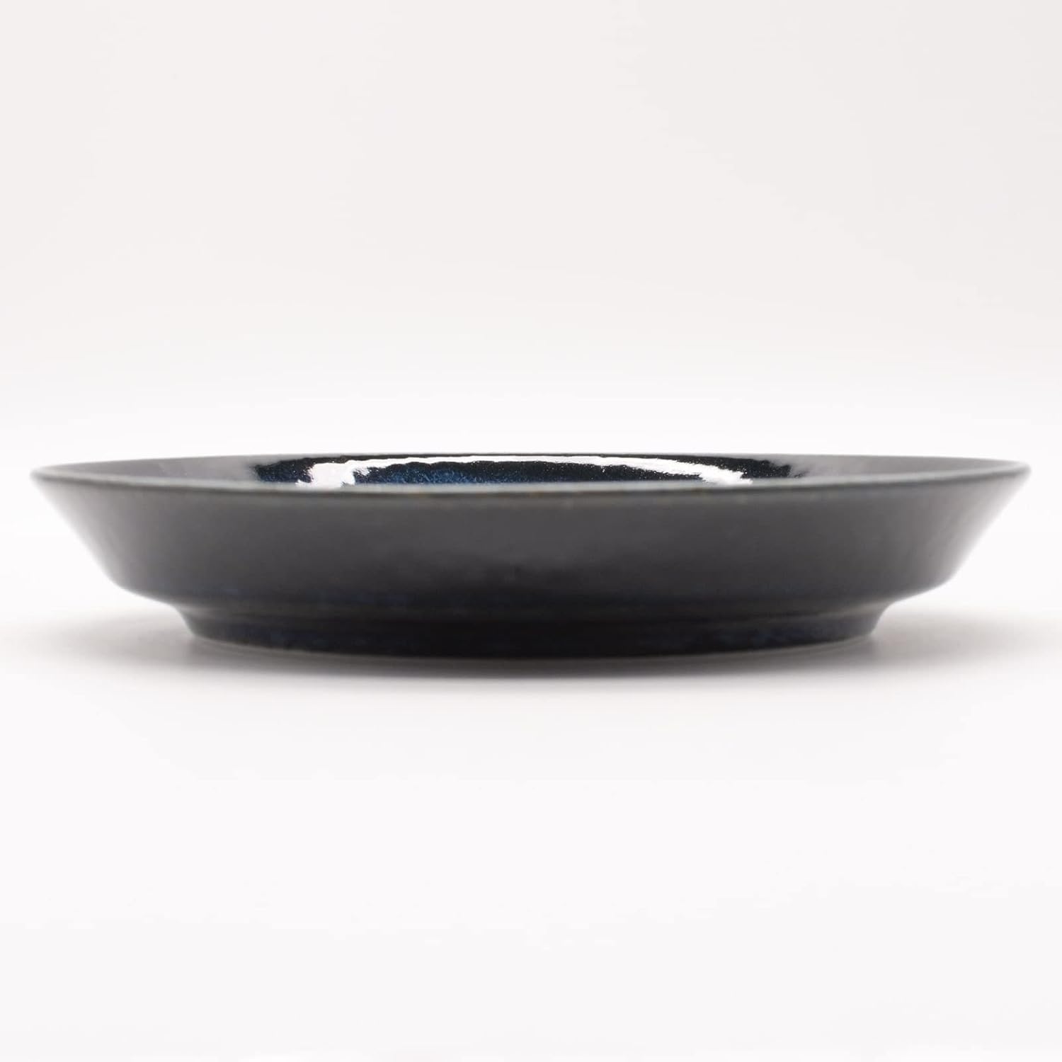 Aito Seisakusho 517024 Natural Color Plate, Plate, Approx. 5.5 inches (14 cm), Medium Dish, Stylish, Navy, Mino Ware Plate, Pasta Plate, Curry Plate, Popular, Dishwasher, Microwave Safe, Made in Japan