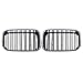 Grille Nerka przednie zderzak kratka wlotowa grill pasuje do BMW 3 Seria E36 1992-1996 318i 323i 325i 320i 328i Akcesoria samochodowe Akcesoria zewnętrzne (Color : Type2Chrome Black)