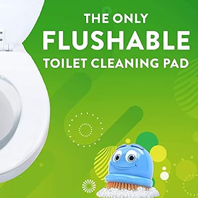 Scrubbing Bubbles Fresh Brush Flushable Refill Pads for Toilet Cleaning System, Citrus Action Scent, Toilet & Toilet Bowl Cleaner, 10 CT Refill Pads/Pack (Pack of 1)