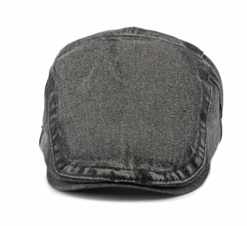 Image of Cotton Newsboy Cap,Breathable Ivy Gatsby Cabbie Beret Hat for Men's Women Driving Hunting Golf
