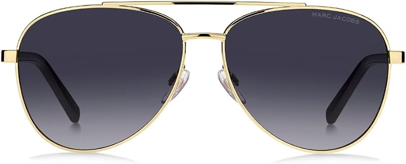 lentes Aviator Full Rim, marco dorado/negro y lente degradada gris oscuro MARC760/S0RHL9O
