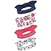 Touched by Nature Baby 4-Pack Organic Cotton Headbands, Flower, 0-24 Months