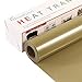 NANAPLUMS Plotter - Pellicola di trasferimento in tessuto, 30.5 cm x 4 m, da utilizzare in tessuti per il trasferimento con ferro da stiro per magliette, tessuti (oro del fondo)