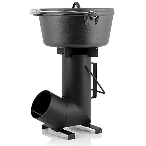 Raketenofen BBQ-Toro Rakete #6 aus 1,5 mm Stahl für Outdoor-Kochen