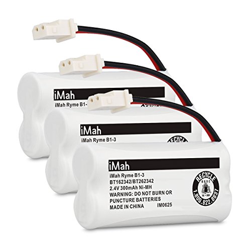 iMah Ryme B1-3 BT162342 BT262342 Cordless Phone Batteries Compatible with VTech CS6409 CS6419