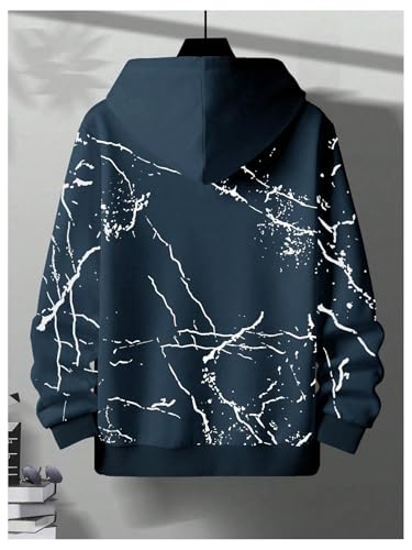 SHENHE Men's Letter Graphic Drawstring Hoodie Drop Shoulder Loose Pullover Sweatshirt with Pocket2