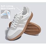 Damen Klassische Retro Sneaker mit Gummisohle - Modische Leder-Freizeitschuhe für Tennis und Skateboarden, rutschfeste Turnschuhe – Bild 3