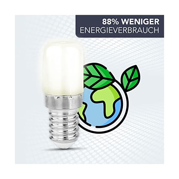 PerfectHD LED Kühlschrankbirnen - warmweiß - 5er Set - Kühlschranklampe - 2700 K - 1,5 Watt – Bild 3