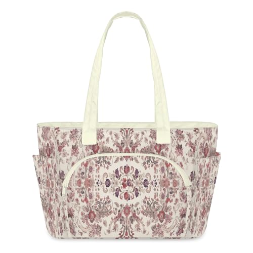 Sac fourre-tout floral pour femme sac à main matelassé léger grand format pour le quotidien