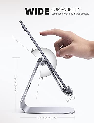 Suporte ajustável para tablet Lamicall: Suporte de mesa compatível com tablet como iPad Pro 9.7, 10.