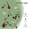 besrey 5 en 1 Tricycle Vélo Enfant,Tricycle bébé évolutif 1-4 Ans,Vélo Draisienne,Vélo sans Pédale,Rouge #1