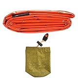 Aelevate Saco de dormir ligero, saco de dormir ligero para adultos, clima frío, color llamativo, saco de dormir de papel de aluminio, manta térmica portátil ligera para acampar al aire libre