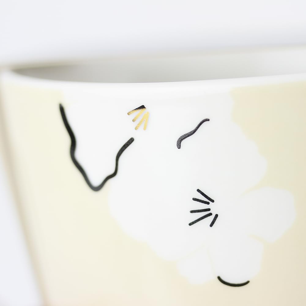 Grafik-Werkstatt Kaffee-Tasse Mit Echtgold – „Schön, Dass Es Dich Gibt“, 420 Ml, Porzellan