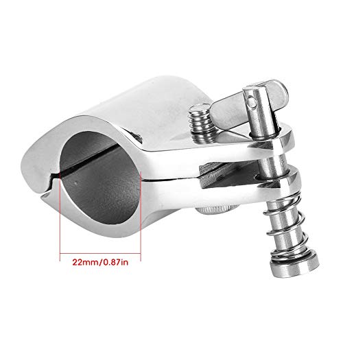 EBTOOLS 2 stks Boot Scharnierende Bovenkaak Glijbaan 316 Roestvrij Staal Marine Hardware Fittingen Tip Stijl Bimini Top Scharnier Rail Mount - Afbeelding 5