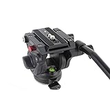 Avella V501 Video Camera Tripod Fluid Drag Pan Head for Canon Nikon Sony Olympus Panasonic DSLR Camera,Tripods with 3/8