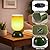 Keazile 8.9" Modern Glass Table Lamp for Living Room, Dimmable Desk Lamps for Bedroom, UL Listed Nightstand Lamp with Dome Base, End Table Lamps for Side Tables, College Dorm, Office, Glossy Green