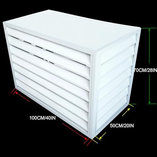 Salida de aire decorativa de aluminio para bomba de calor exterior impermeable 3