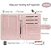 GDTK Leather Passport Holder Cover Case RFID Blocking Travel Wallet (Rose Gold)