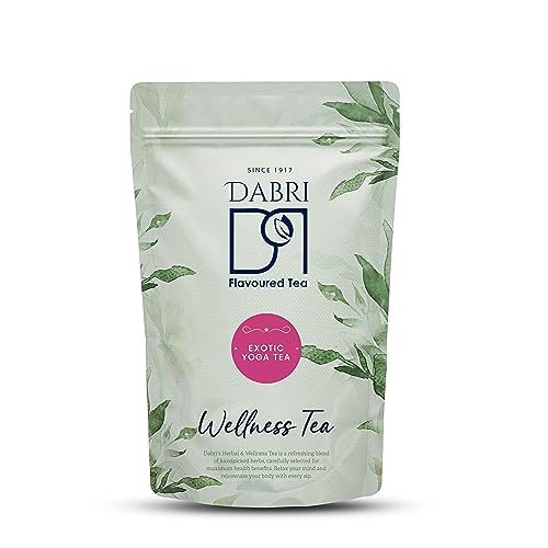 Image of Dabri Exotic Yoga wellness Tea 100 Gms packet|Antioxidant-Rich Organic Blend|Detox tea for Digestive Comfort|Supports Cardiovascular Health,Vitality & Optimizes Blood Flow