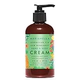 Marianella Moroccan Fig & Bergamot Hand & Body Cream | Moisturizer for Women & Men | Hyaluronic Acid