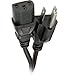 Calrad Electronics 55-782-1.5 1.5ft UL 3 Prong AC Computer Cable 18 g