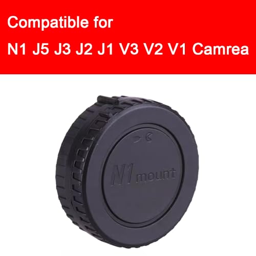 Tapa para cuerpo de cámara y tapa trasera para lente compatibles con Nikon N1 J5, J3, J2, J1, V3, V2, V1 (paquete de 2 unidades) miniatura 2