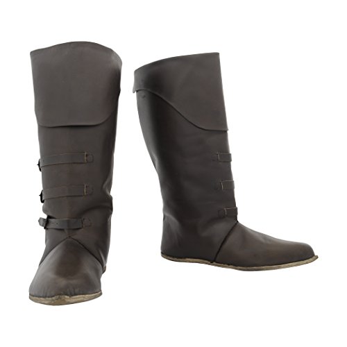 Image of GDFB Unisex-Adult Mid Calf Boots, Dark Brown Size 9-1 /2