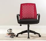 silla-confort-rojo Donne\'s Home Silla Ajustable Sobre Ruedas Roja,